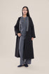 Embroidered Wool long Coat